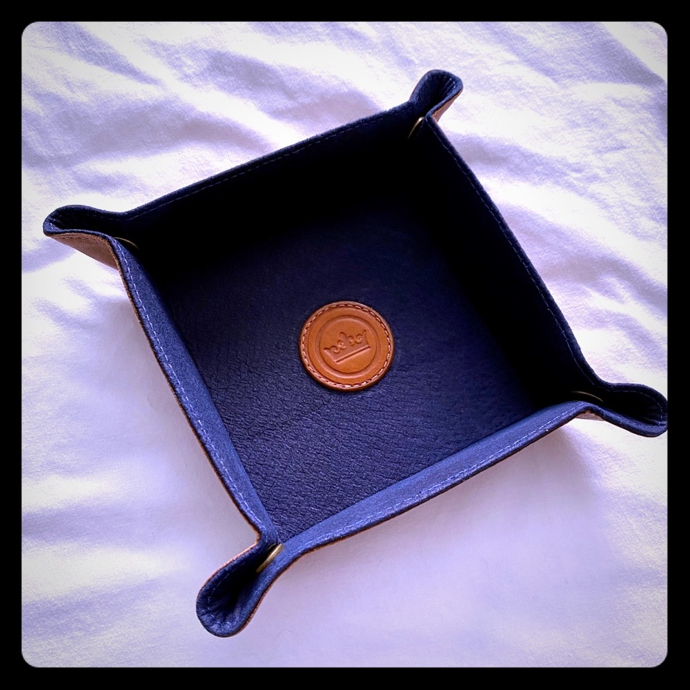 Peter Millar Leather Catch-All